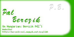 pal berczik business card